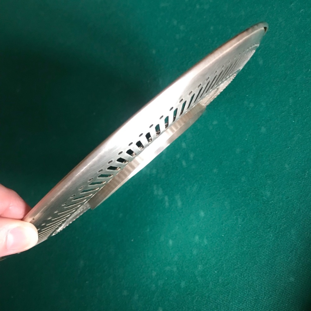 Silver 10 inch footed cake, cookie, or snack plate by Sheffield - Picture 3 of 9